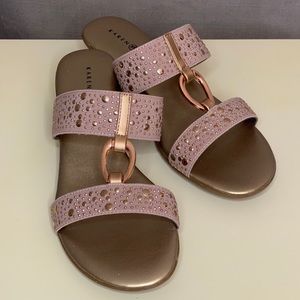 Karen Scott Rose Gold Heeled Sandal